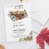 Najaar Little Pumpkin Waterverf Baby shower Kaart