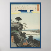 Najaar maan over Ishiyama Temple Poster (Voorkant)