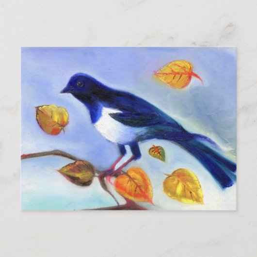 Najaar Magpie 2012 Briefkaart (Voorkant)
