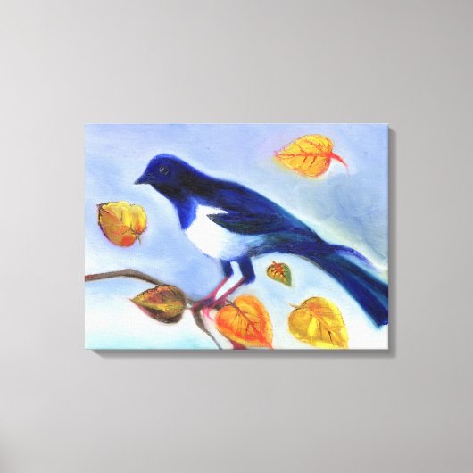 Najaar Magpie 2012 Canvas Afdruk (Voorkant)