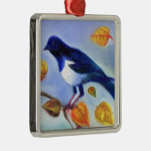 Najaar Magpie 2012 Metalen Ornament (Rechts)