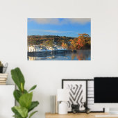 Najaar meer Winnipesaukee Meredith Marina Poster (Thuiskantoor)