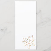 Najaar menu van het Leaf Edge Weddenschap van Mapl (Achterkant)