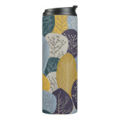 Najaar naadloos patroon, abstracte  achtergrond thermosbeker (Gedraaid links)