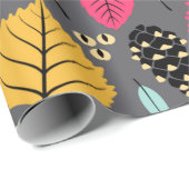 Najaar naadloos patroon met bladeren, najaarblad b cadeaupapier (Rol Hoek)