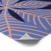 Najaar naadloos patroon met bladeren, takken en poster (Hoek)