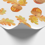 najaar naadloos patroon met kleurrijke eikenblader cadeaupapier (Hoek)