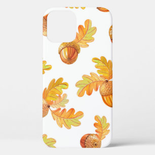 najaar naadloos patroon met kleurrijke eikenblader Case-Mate iPhone case