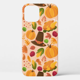 Najaar naadloos patroon, schattige cartoon van de  Case-Mate iPhone case