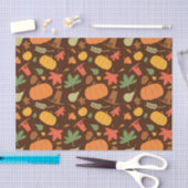 Najaar naadloze achtergrond, dag Thanksgiving. Tissuepapier (Craft)