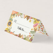 Najaar nummer van de herfst van Maple Leaves Pumpk Kaart (Voorkant)