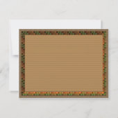 Najaar Ontvankelijke kaarten (Achterkant)