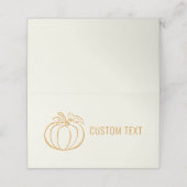 Najaar ontwerp Herfst Pumpkin-Thanksgiving Plaatskaartje (Buitenkant ongevouwen)