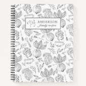 Najaar oogst gepersonaliseerd familierecept boek (Voorkant)