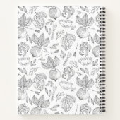 Najaar oogst gepersonaliseerd familierecept boek (Achterkant)