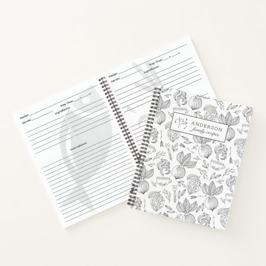 Najaar oogst gepersonaliseerd familierecept boek (Binnen)