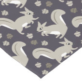 Najaar oogst Thanksgiving grijze eekhoorns Korte Tafelloper (Hoek)