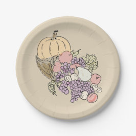 Najaar Oogst Thanksgiving schilderen Papieren Bordje