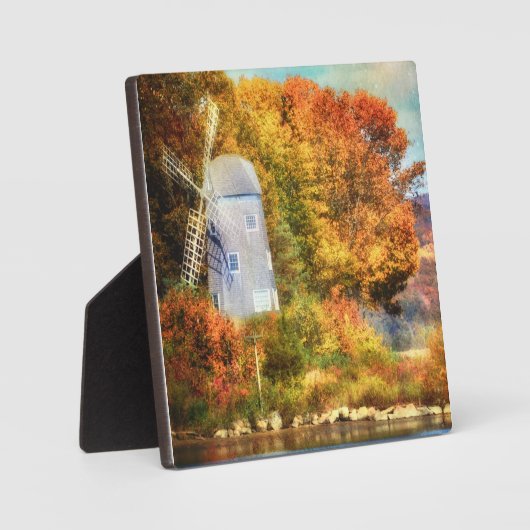 Najaar op de rivier fotoplaat (Voorkant)