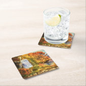 Najaar op de rivier kartonnen onderzetters (Insitu)