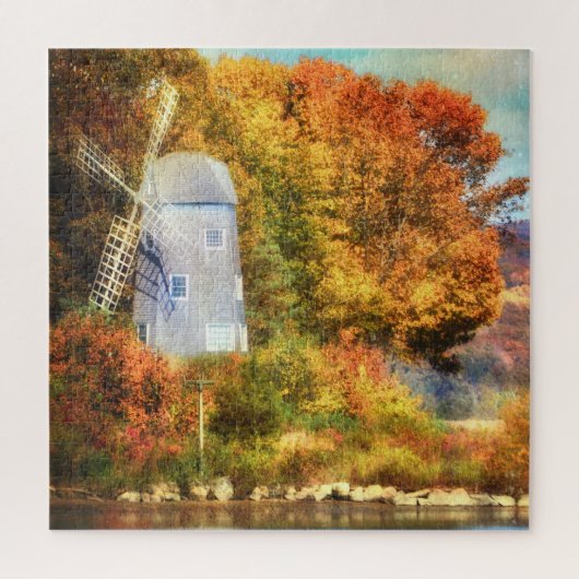 Najaar op de rivier legpuzzel (Verticaal)