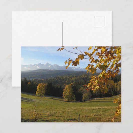 Najaar op het Poster Spisz Briefkaart (Voorkant / Achterkant)