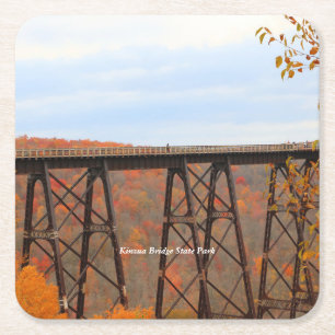 Najaar op Kinzua Bridge Kartonnen Onderzetters