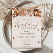 Najaar Oranje bloemen Marigold Wedding Shower Kaart