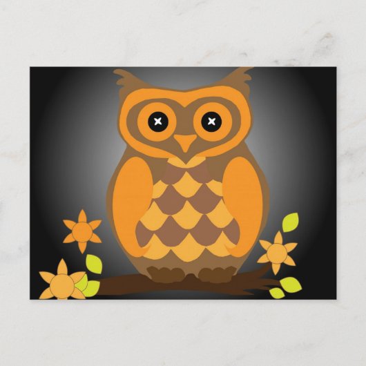 Najaar Oranje Briefkaart (Voorkant)