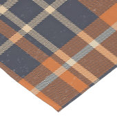 Najaar Oranje en blauw Gecontroleerd Geplakt Lange Tafelloper (Hoek)