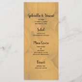 Najaar Oranje Pumpkins Wedding Menu (Voorkant)