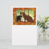 Najaar Oranje tablet Briefpapier (Staand voorkant)