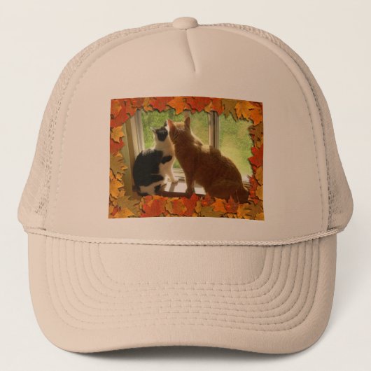 Najaar Oranje tablet Trucker Pet (Voorkant)