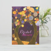 Najaar Paars Vrijgezellenfeest Vibe Kaart (Staand voorkant)