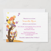 Najaar Paars Vrijgezellenfeest Vibe Kaart (Achterkant)