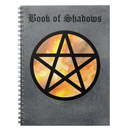 Najaar Pentacle Book of Shadows Notebook 2 Notitieboek (Voorkant)