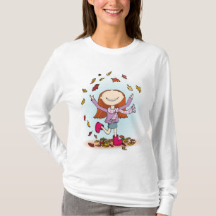 Najaar plezier t-shirt vrouwen