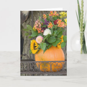 Najaar pomkin Bouquet Kaart