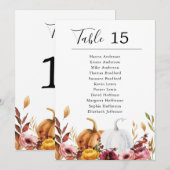 Najaar pompoenkaart kaart (Voorkant / Achterkant)