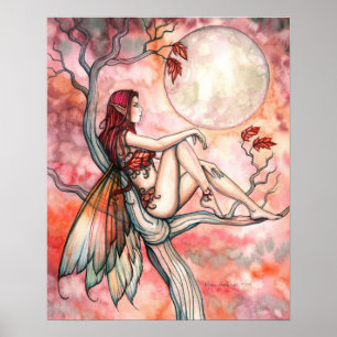 Najaar Poster Fairy Moon door Molly Harrison