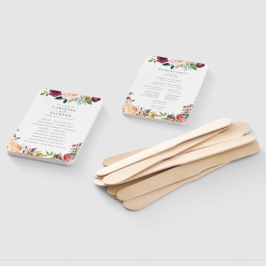 Najaar programma Floral Wedding Handwaaier (Niet-gemonteerd)