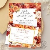 Najaar programma Floral Wedding Programmakaart