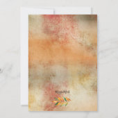 Najaar Pumpkin Genderneutraal Baby shower Kaart (Achterkant)