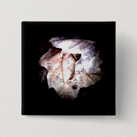 Najaar Raindrops 1 Button (Voorkant)