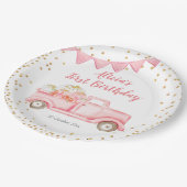 Najaar roze pompoenpapierpartij Bord (Gekanteld)