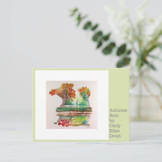 Najaar run briefkaart (Staand voorkant)