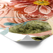 Najaar serviceprijsmenu Aangepast afgedrukt Poster (Hoek)