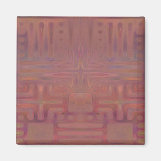 Najaar Show Wijn met gekleurde Abstracte magneet (Voorkant)