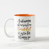 Najaar Shows Tweekleurige Koffiemok (Links)