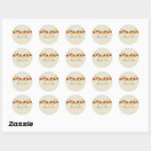 Najaar Stickers rand Geel/rood (Vel)